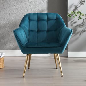 chairus Fauteuil Scandinave Bleu