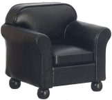 Notre test de Melody Jane Cuir Noir Fauteuil Club Chaise Miniature Living Room Furniture