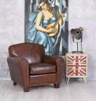 Notre test de Unbekannt, exclusif Anglais fauteuil club art déco en cuir Palazzo