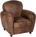 Notre test du fauteuil AC-Déco Stanis, en simili-cuir marron