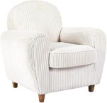 Notre test de l&rsquo;AltoBuy Gandy, fauteuil club en velours côtelé beige