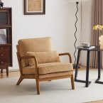 Notre test du Bonnlo, fauteuil de salon en velours côtelé marron