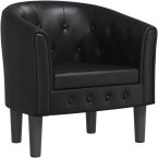 Notre test du vidaXL, fauteuil cabriolet noir en similicuir